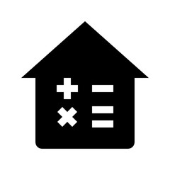 Obraz premium home glyph icon