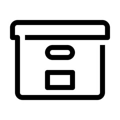 office box line icon