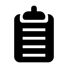 clipboard glyph icon