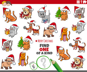 one of a kind activity for kids with pets on Christmas time