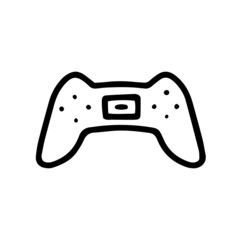 gamepad line vector doodle simple icon design