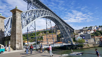 Fototapeta premium bridge over the river Douro - Porto - Portugual