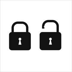 padlock icon vector illustration
