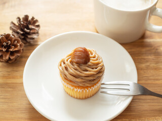 モンブランカップケーキ