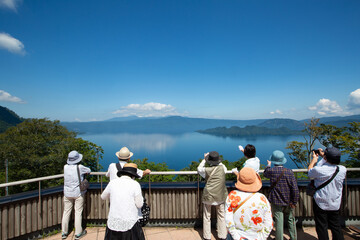 Fototapeta na wymiar 《青森県・十和田湖》発荷峠展望台からの眺望