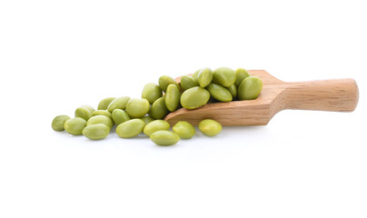 edamame beans isolated on white background