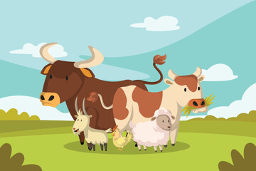 Animals Farm Illustration