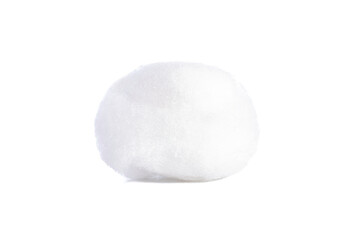 Cotton ball white soft isolated on white background