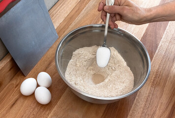 flour and eggs