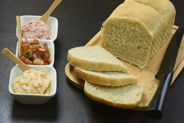 Pão de fermentação longa com acompanhamento