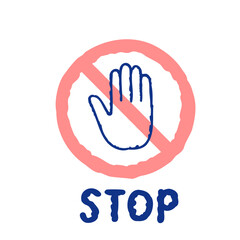 Obraz premium STOPマーク アイコン