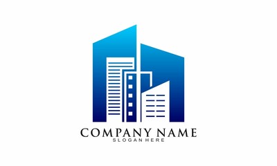 Company building simple icon logo