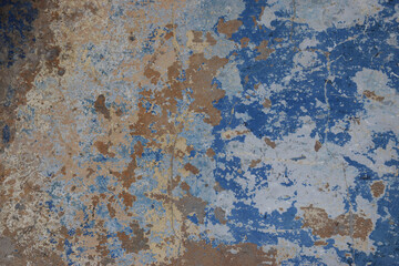 Fototapeta premium Rustic urban concrete wall with decayed grunge paint effect