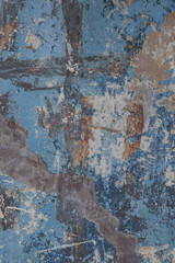 Rustic urban concrete wall with decayed grunge paint effect