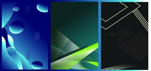 Abstract Background Set With Lines