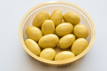 Lemon Coated Candied Almonds