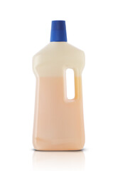 plastic bottle with cleaning fluid