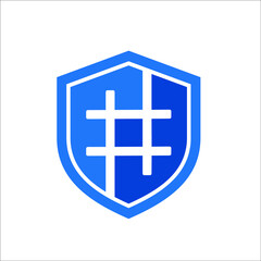 Fototapeta premium sign, hashtag, icon, shield, website, button, illustration, internet, currency, design, cross, logo, money, flag, business, label, health, one, japan, finance, silver, web, art, medicine, traffic