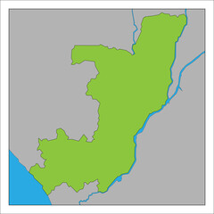 コンゴ共和国の地図です