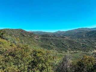 landscape with blue sky