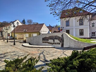  Bistrita Romania  2021  april Saxon Exodus Monument ,august