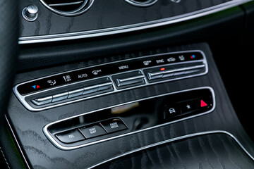 Fototapeta premium Conditioner and air flow control in a modern car