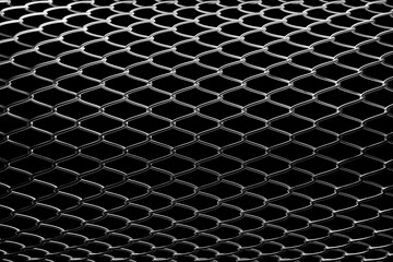 3D illustration  silver metal mesh. Bright contrast color hand drawn ornament textured background.