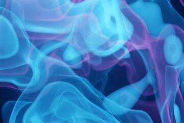 3D illustration frozen abstract movement of  explosion smoke multiple colors blue and pink  on black and white  background..