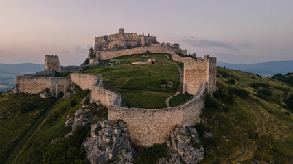 Fototapeta na wymiar View of Spis Castle in Spisske Podhradie, Slovakia