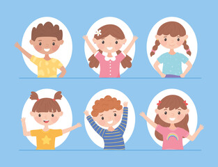 portrait childrens cartoon