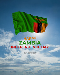 Zambia independence day card