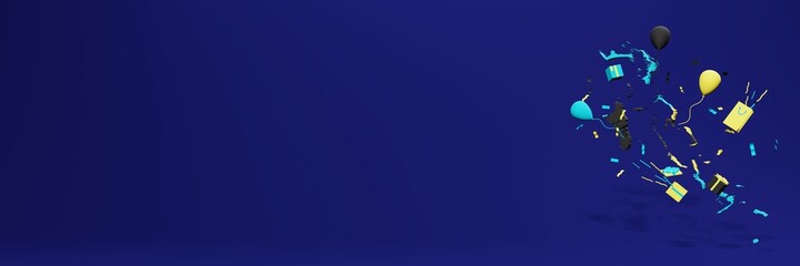 Celebration of the independence day of the state of Bahama for website covers and posting stories on social media posts