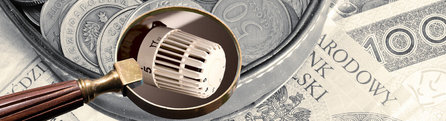 Geldbörse, Polnische Zloty PLN und Kosten für Heizen in Polen