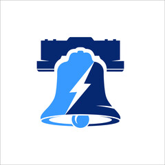 liberty bell logo vector