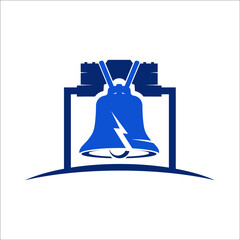 liberty bell logo vector
