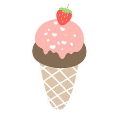 Ice cream cone illustration