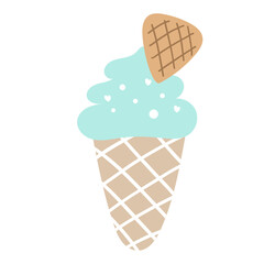 Ice cream cone illustration