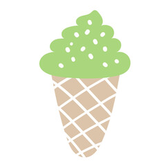 Ice cream cone illustration