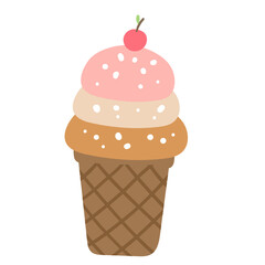 Ice cream cone illustration