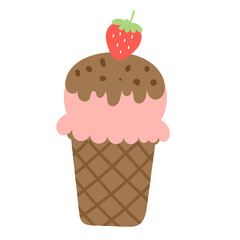 Ice cream cone illustration