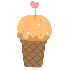Ice cream cone illustration