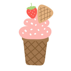 Ice cream cone illustration