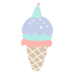 Ice cream cone illustration