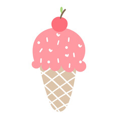 Ice cream cone illustration