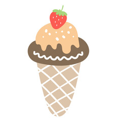 Ice cream cone illustration