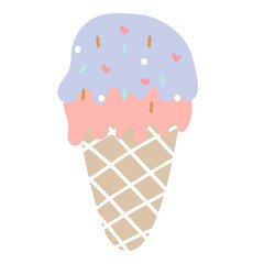 Ice cream cone illustration
