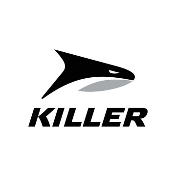 Killer whale logo template