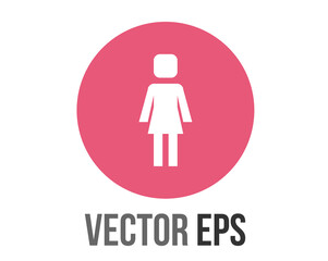 vector gradient blue restroom circle icon button with iconography of man and woman