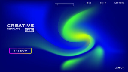 abstract flow blue fluid background vector eps 10 with glowing lines for website, banner, advertisement, poster, cover, magazine, and more.