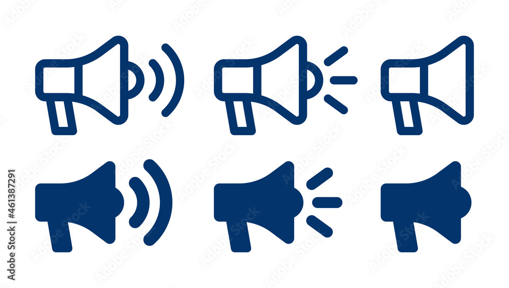 Poster megaphone icon vector. amplifier icon. announcement symbol.
